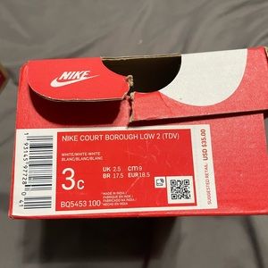 White Nike Court Borough Low